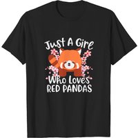 Juste une fille qui aime les pandas rouges T-shirt pour hommes — T-shirts pour hommes
