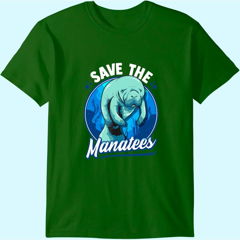 T-Shirt pour hommes Save The Manatees Mignon Dugong — T-shirts pour hommes