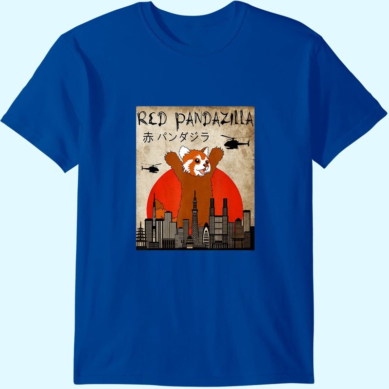 T-Shirt Red Panda Red Pandazilla pour hommes — T-shirts pour hommes