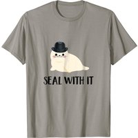 T-shirt blanc Sea Lion Seal With It pour hommes — T-shirts pour hommes
