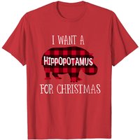 T-shirt I Want A Hippopotamus Pour Noël Pour Hommes — T-shirts pour hommes