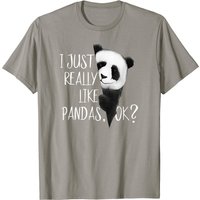 J'aime vraiment les pandas T-Shirt ours mignon pour hommes