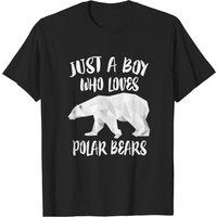 Un Garçon Qui Aime Les Ours Polaires T-Shirt pour Hommes — T-shirts pour hommes