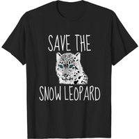 Save The Snow Leopards Men's T-Shirt in Black