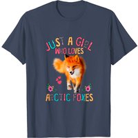 Just A Girl Who Loves Arctic Foxes Men's T-Shirt — Mens T Shirts