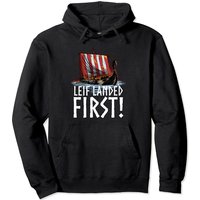 Leif Landed First - Hoodie à Capuche Longship Viking — Sweats à capuche pour hommes