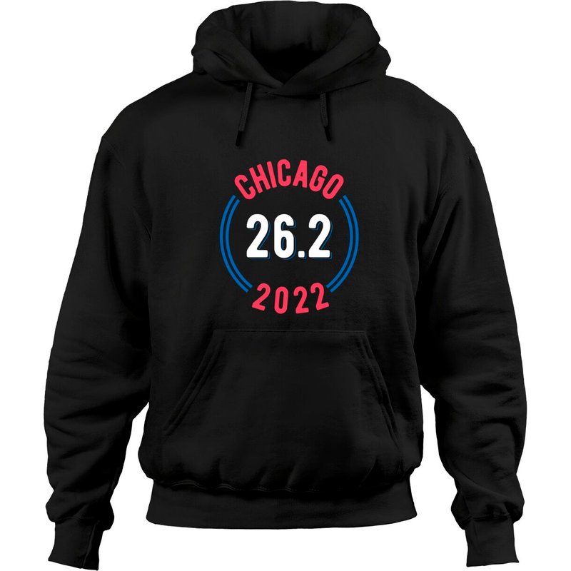 Hoodie à Capuchon Chicago Marathon 2022 26.2 Unisexe — Sweats à capuche pour hommes
