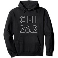 Haut à capuchon Chicago 26.2 Marathon pour unisexe