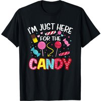Je suis juste ici pour les bonbons T-shirt Halloween Lollipop pour hommes