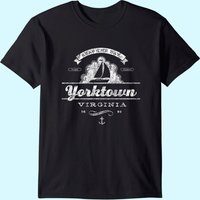 T-shirt Yorktown VA Voilier pour Hommes - T-shirt Nautique Vintage
