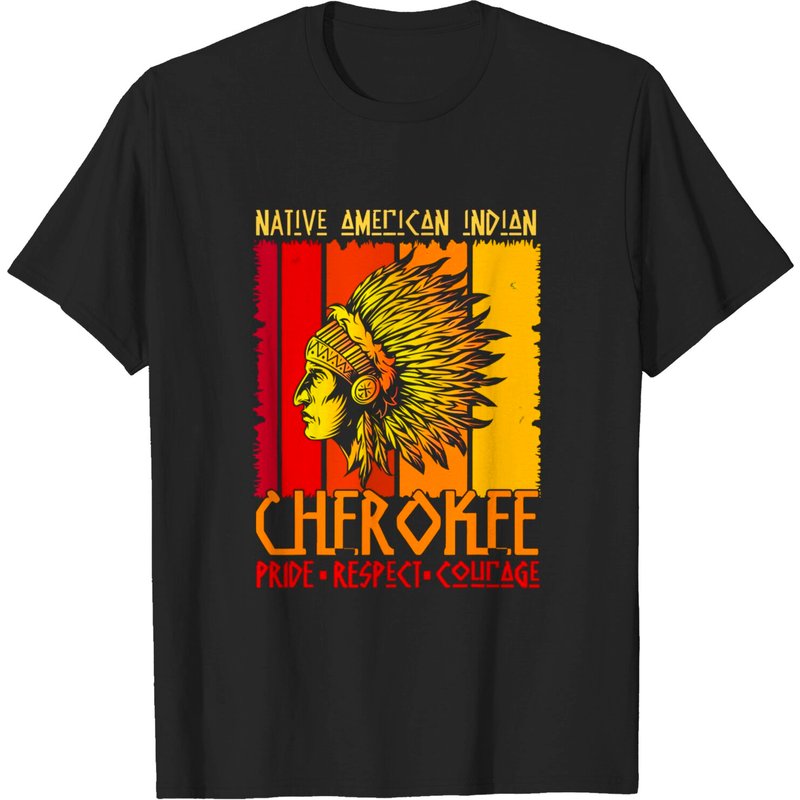 Native American Indian Cherokee T-Shirt for Men — Mens T Shirts