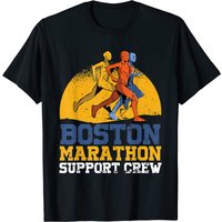 Boston 2021 Marathon Runner Support Crew T-Shirt for Men