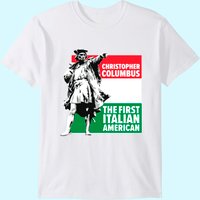 T-shirt Save Columbus Day pour hommes en noir — T-shirts pour hommes