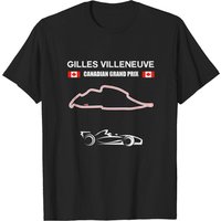 T-shirt Gilles Villeneuve Circuit Racing Car Grand Prix du Canada — T-shirts pour hommes