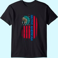 T-shirt Vintage Drapeau Amérindien pour Hommes — T-shirts pour hommes