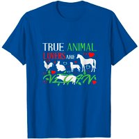 T-shirt pour hommes True Animal Lovers Are Vegan — T-shirts pour hommes