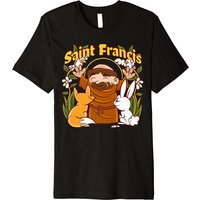 T-shirt Saint François d'Assise, Saint Patron des Animaux pour Hommes — T-shirts pour hommes