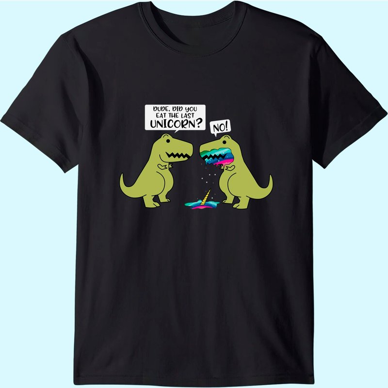 T-Shirt Pour Hommes Did You Eat The Last Unicorn Dinosaur — T-shirts pour hommes