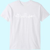 T-Shirt PA Assistant Médical avec Design de Battement de Coeur — T-shirts pour hommes