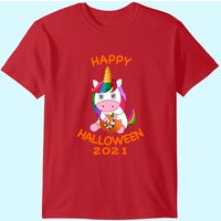 T-shirt Halloween Licorne pour Hommes en Noir — T-shirts pour hommes