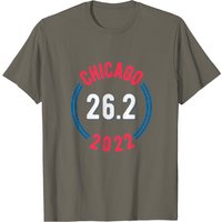 T-shirt Chicago Marathon 2022 26.2 pour hommes