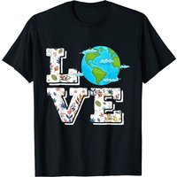 T-Shirt pour hommes Love World Earth Day