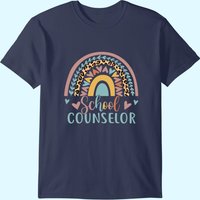 T-shirt à Imprimé Léopard Arc-en-Ciel pour Conseiller Scolaire — T-shirts pour hommes