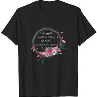 T-shirt pour hommes avec citation de Sainte Thérèse de Lisieux en noir — T-shirts pour hommes