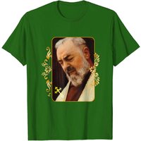 T-shirt St Padre Pio De Pietrelcina Pour Hommes