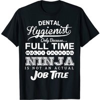 T-Shirt pour Hommes Hygieniste Dentaire en Noir — T-shirts pour hommes