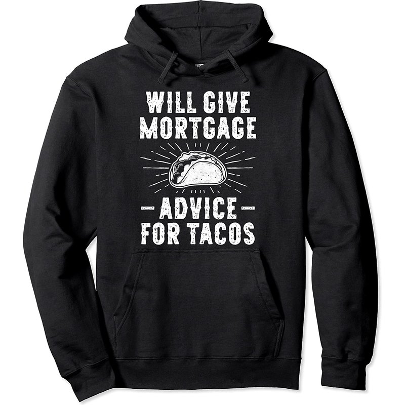 Conseils Hypothécaires Contre des Tacos - Hoodie Agent Immobilier — Sweats à capuche pour hommes