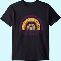 Speech Language Pathologist Rainbow Speech Therapy T-Shirt for Men