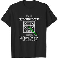 Epidemiologist T Shirt for Men in Black