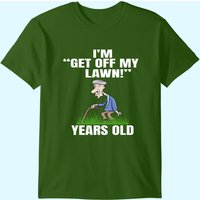Mens Grandpa Get Off My Lawn Gardening T-Shirt — Mens T Shirts