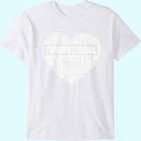 Paraprofessional Heart Appreciation T-Shirt for Men — Mens T Shirts