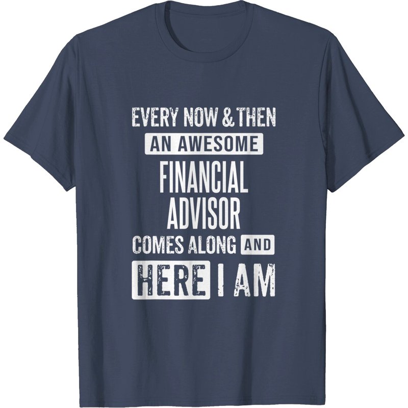 T-shirt Sarcastique Conseiller Financier pour Hommes — T-shirts pour hommes