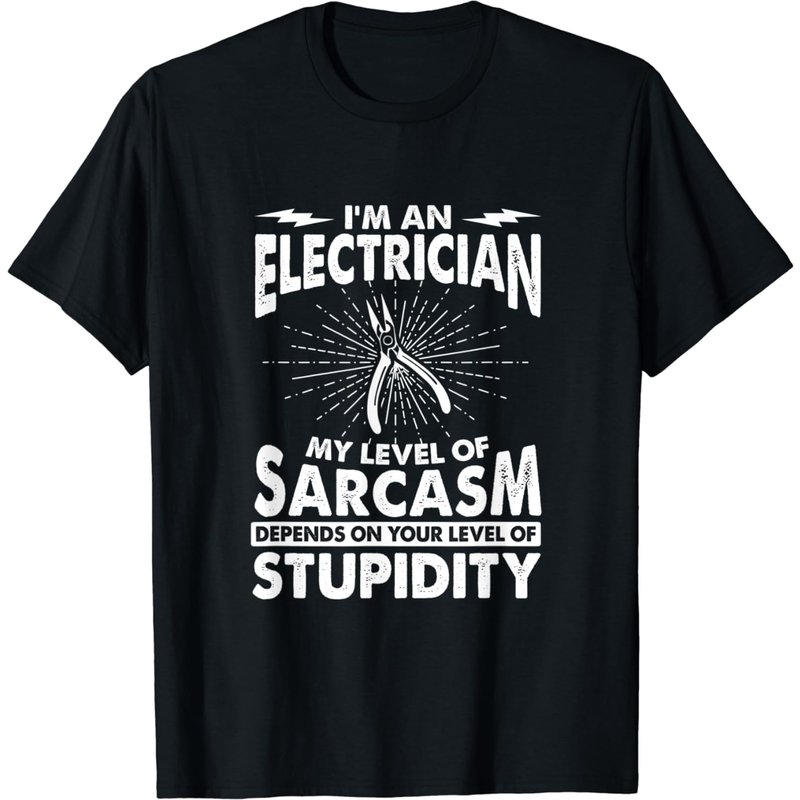 T-shirt humoristique d'électricien pour hommes — T-shirts pour hommes