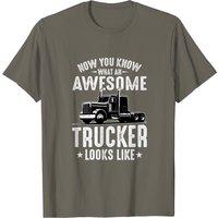 Trucker Big Rig Semi Trailer Truck Driver T-Shirt for Men — Mens T Shirts