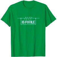 Electrician Resistance Is Futile Engineer Voltage T-Shirt for Men — Mens T Shirts