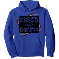 Assets Over Liabilities Pullover Hoodie for Accounting — Mens Hoodies