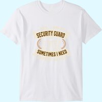 T-Shirt de Gardien de Sécurité pour Hommes