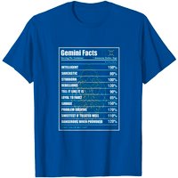 Gemini Facts Zodiac Sign T-Shirt for Men — Mens T Shirts