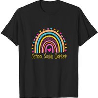 T-shirt arc-en-ciel pour travailleurs sociaux scolaires