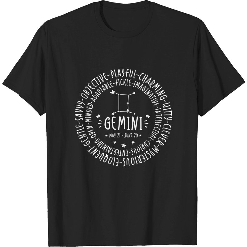 T-Shirt pour Hommes avec le Signe Astrologique Gémeaux — T-shirts pour hommes