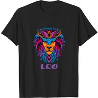 T-Shirt Astrologie Symbole Zodiacal Lion pour Hommes — T-shirts pour hommes