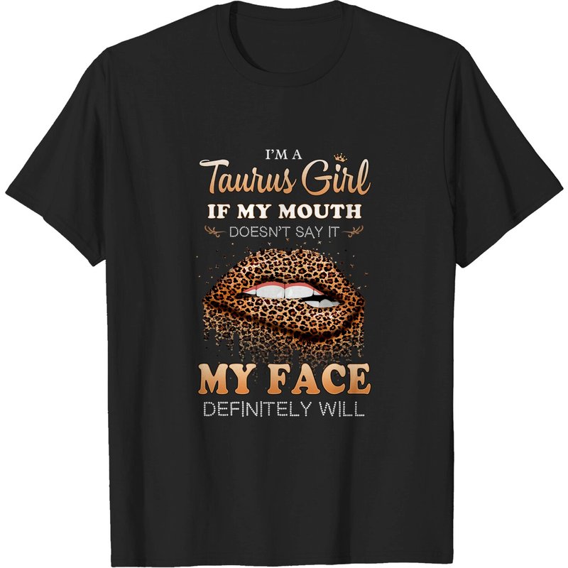T-shirt d'anniversaire imprimé léopard Je suis une fille Taureau pour hommes — T-shirts pour hommes