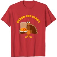 T-shirt Cadeau de Thanksgiving : On a Pizza au Lieu de Dinde — T-shirts pour hommes