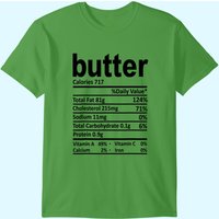 T-shirt cadeau de Thanksgiving 2021 sur les faits nutritionnels du beurre — T-shirts pour hommes