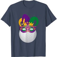 T-shirt de Golfeur avec Masque de Carnaval de Mardi Gras