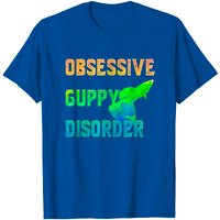 T-shirt Obsessive Guppy Disorder pour hommes en noir — T-shirts pour hommes